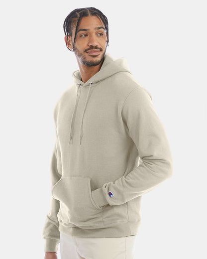 Champion Powerblend® Hooded Sweatshirt S700 #colormdl_Sand