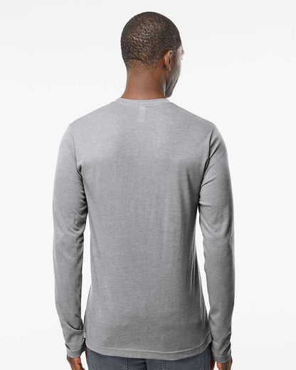 M&O Poly-Blend Long Sleeve T-Shirt 3520 #colormdl_Heather Grey