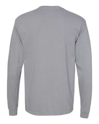 Comfort Colors Garment-Dyed Heavyweight Long Sleeve T-Shirt 6014 #color_Granite