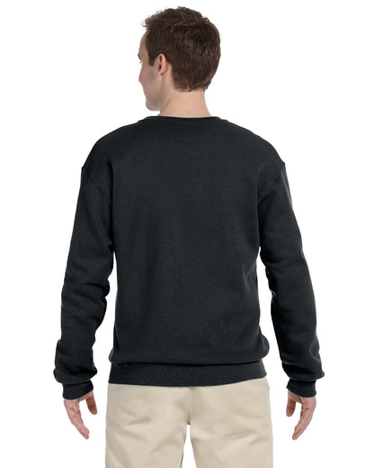 JERZEES Adult NuBlend® Fleece Crew 562 #color_BLACK