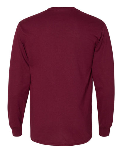 Gildan DryBlend® 50/50 Long Sleeve T-Shirt 8400 #color_Maroon