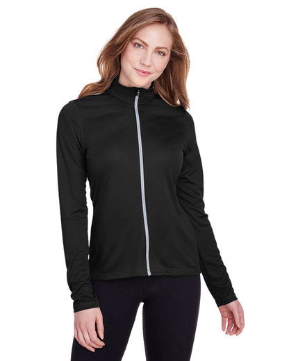 Puma Golf Ladies' Icon Full-Zip 596803 #color_PUMA BLACK