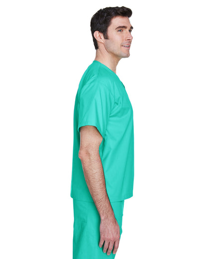 Harriton Adult Restore Scrub Top M897 #color_AQUA GREEN