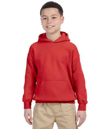 Gildan Youth Heavy Blend™ Hooded Sweatshirt G185B #color_RED