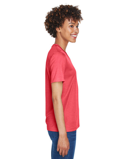 Team 365 Ladies' Sonic Heather Performance T-Shirt TT11HW #color_SP RED HEATHER