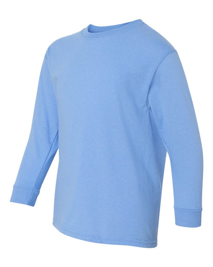 Gildan Heavy Cotton™ Youth Long Sleeve T-Shirt 5400B #color_Carolina Blue