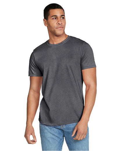 Gildan Adult Softstyle® T-Shirt G640 #color_HEATHER DK GREY