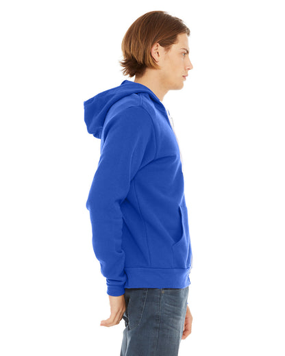 BELLA + CANVAS Unisex Sponge Fleece Full-Zip Hooded Sweatshirt 3739 #color_TRUE ROYAL