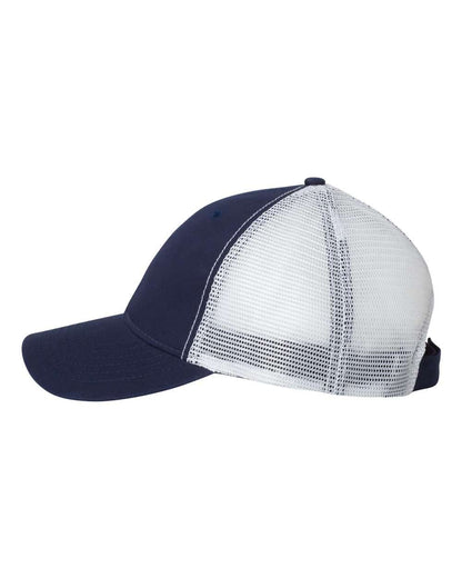 Sportsman Bio-Washed Trucker Cap AH80 #color_Navy/ White