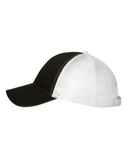 Valucap Sandwich Trucker Cap S102 #color_Black/ White