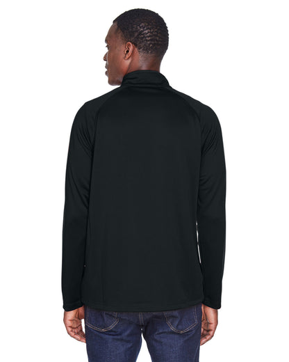 Devon & Jones Men's Stretch Tech-Shell® Compass Quarter-Zip DG440 #color_BLACK