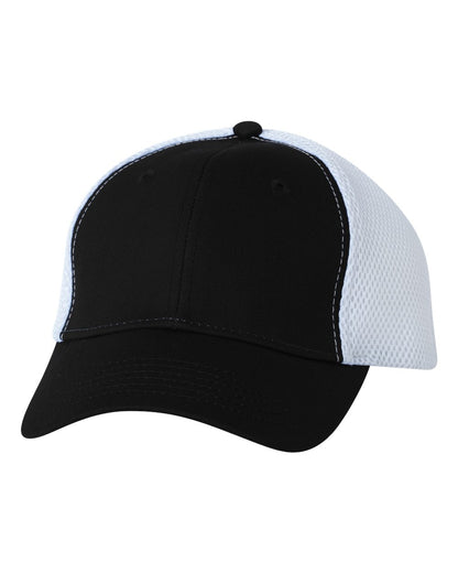 Sportsman Spacer Mesh-Back Cap 3200 #color_Black/ White