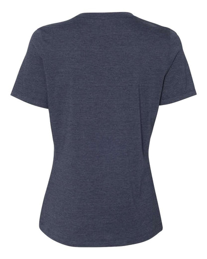 BELLA + CANVAS Women’s Relaxed Fit Heather CVC Tee 6400CVC #color_Heather Navy