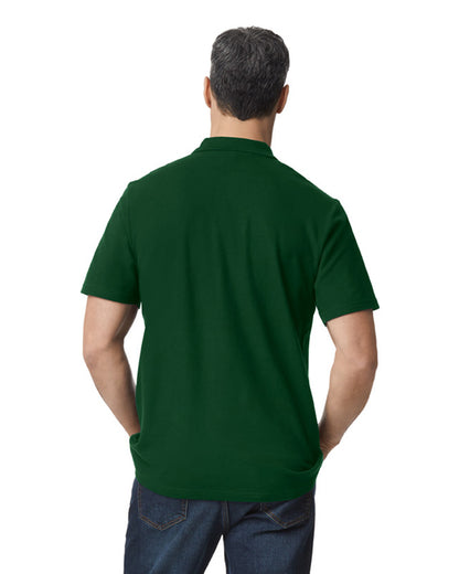 Gildan Men's Softstyle Double Pique Polo G648 #color_FOREST GREEN