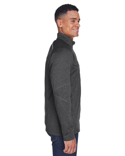 North End Adult Catalyst Performance Fleece Quarter-Zip 88175 #color_CARBON HEATHER
