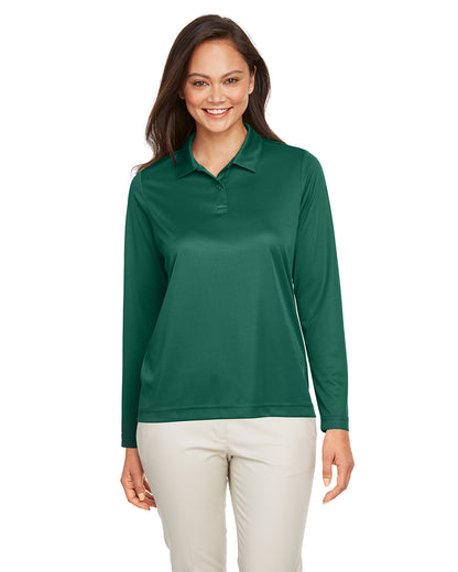 Team 365 Ladies' Zone Performance Long Sleeve Polo TT51LW #color_SPORT FOREST