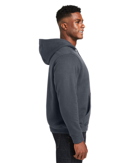 Harriton Men's Tall ClimaBloc™ Lined Heavyweight Hooded Sweatshirt M711T #color_DARK CHARCOAL