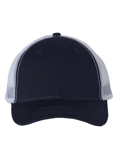 Sportsman Bio-Washed Trucker Cap AH80 #color_Navy/ White