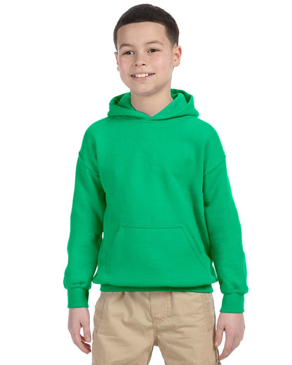 Gildan Youth Heavy Blend™ Hooded Sweatshirt G185B #color_IRISH GREEN