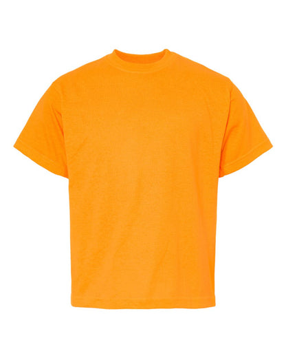 M&O Youth Gold Soft Touch T-Shirt 4850 #color_Safety Orange