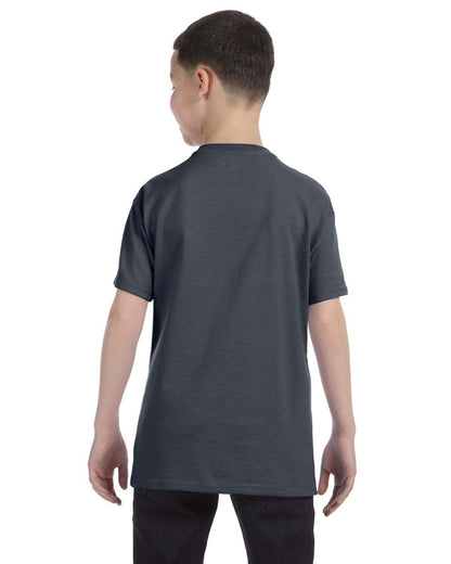 Gildan Youth Heavy Cotton™ T-Shirt G500B #color_DARK HEATHER