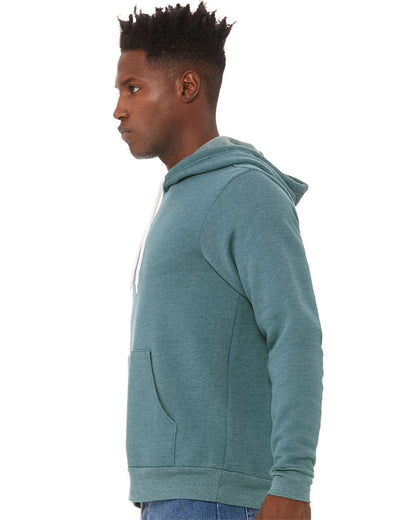 BELLA + CANVAS Sponge Fleece Hoodie 3719 #colormdl_Heather Deep Teal