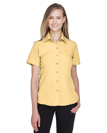 Harriton Ladies' Barbados Textured Camp Shirt M560W #color_PINEAPPLE