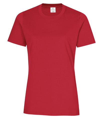 Atc Everyday Collection Everyday Ctn Ringspun Lds Tee ATC2000L #color_Red