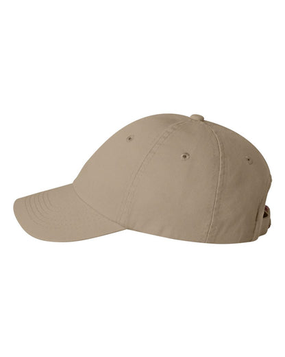 Valucap Small Fit Bio-Washed Dad Hat VC300Y #color_Khaki