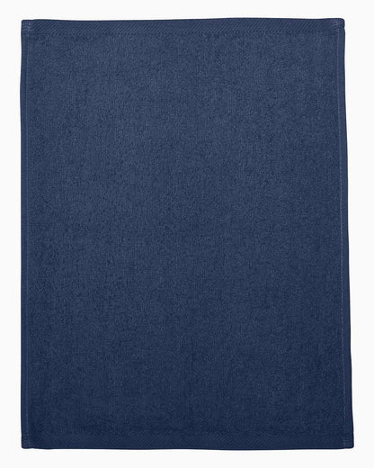 Q-Tees Hemmed Fingertip Towel T600 #color_Navy