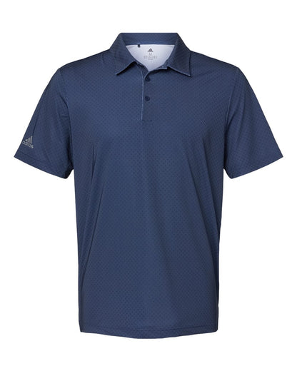 Adidas Diamond Dot Print Polo A498 #color_Navy Blue/ White/ Grey Three