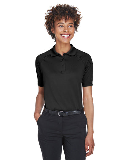 Harriton Ladies' Advantage Snag Protection Plus Tactical Polo M211W #color_BLACK