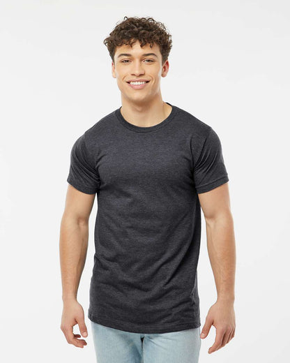 M&O Fine Jersey T-Shirt 4502 #colormdl_Heather Charcoal