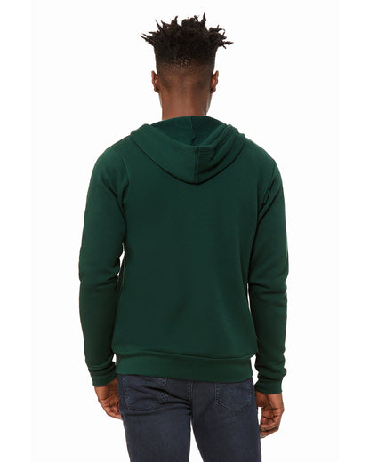 BELLA + CANVAS Unisex Sponge Fleece Full-Zip Hooded Sweatshirt 3739 #color_FOREST