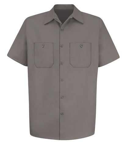 Red Kap S/S Wrinkle Resist Cotton Shrt SC40 #color_Graphite Grey