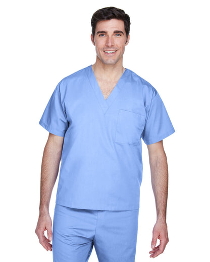 Harriton Adult Restore Scrub Top M897 #color_CIEL BLUE