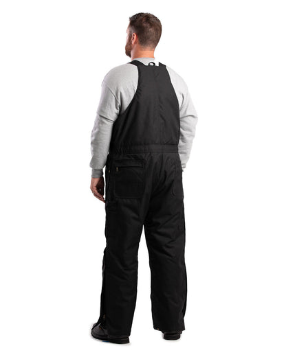 Berne Men's ICECAP Insulated Bib Overall NB834 #color_BLACK