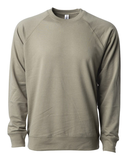 Independent Trading Co. Icon Lightweight Loopback Terry Crewneck Sweatshirt SS1000C #color_Olive