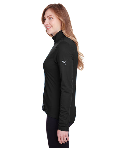 Puma Golf Ladies' Icon Full-Zip 596803 #color_PUMA BLACK