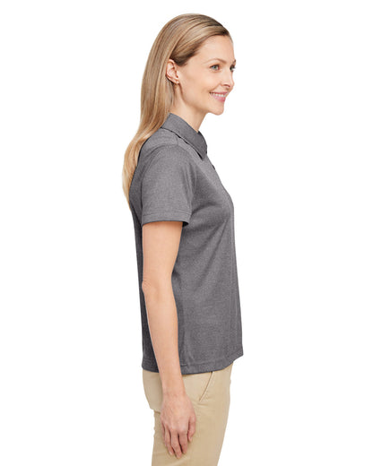 Team 365 Ladies' Zone Sonic Heather Performance Polo TT51HW #color_DARK GREY HEATHR