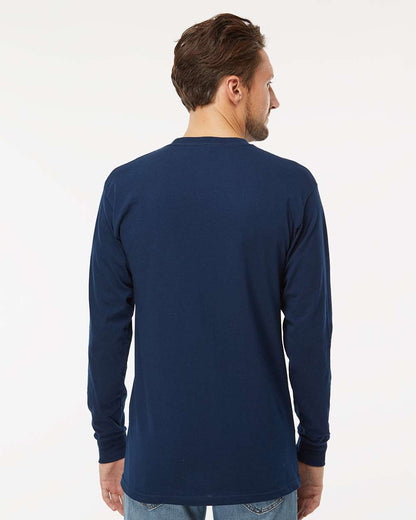 M&O Gold Soft Touch Long Sleeve T-Shirt 4820 #colormdl_Deep Navy