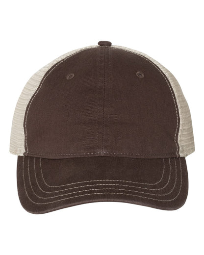 Richardson Garment-Washed Trucker Cap 111 #color_Brown/ Khaki