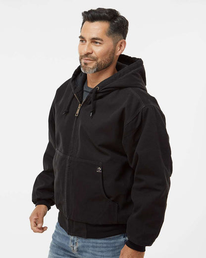 DRI DUCK Cheyenne Boulder Cloth™ Hooded Jacket with Tricot Quilt Lining 5020 #colormdl_Black