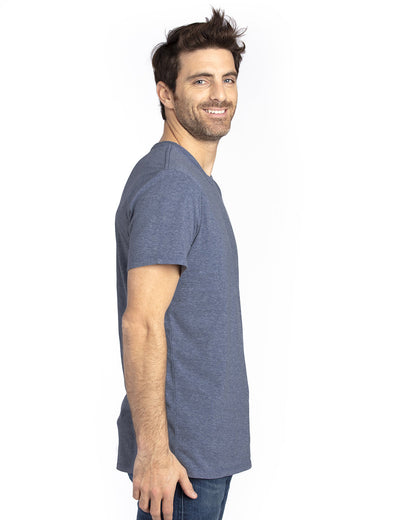 Threadfast Unisex Ultimate CVC T-Shirt 100A #color_NAVY HEATHER