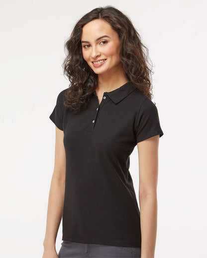 M&O Women's Soft Touch Polo 7007 #colormdl_Fine Black