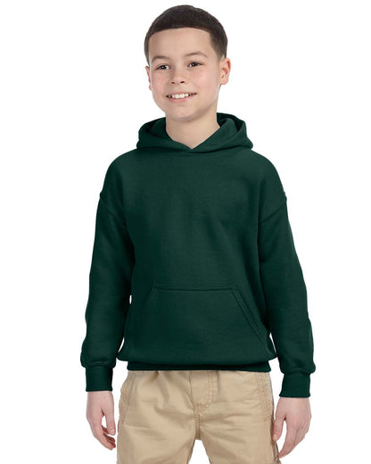 Gildan Youth Heavy Blend™ Hooded Sweatshirt G185B #color_FOREST GREEN