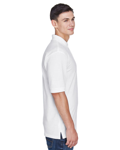 Harriton Men's Easy Blend™ Polo M265 #color_WHITE