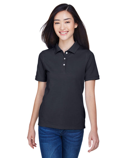 Harriton Ladies' Easy Blend™ Polo M265W #color_NAVY