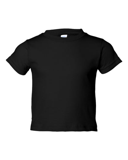 Rabbit Skins Toddler Cotton Jersey Tee 3301T #color_Black