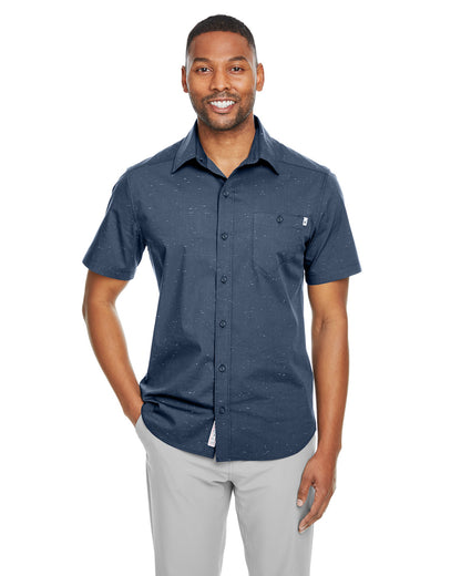 Spyder Men's Stryke Woven Short-Sleeve Shirt S17019 #color_FRONTIER